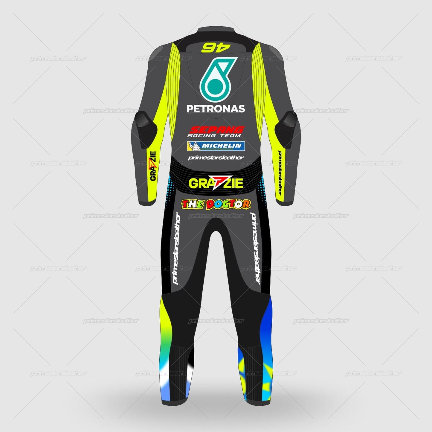 Valentino Rossi Grazie Vale MotoGP 2021 Race Suit