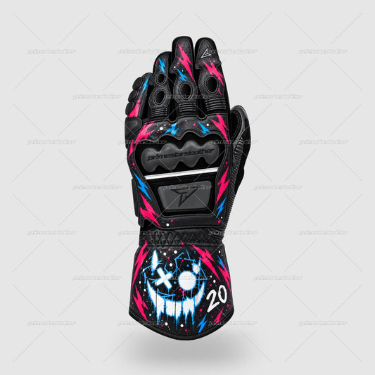 Fabio Quartararo Funky Diablo 2026 Race Gloves