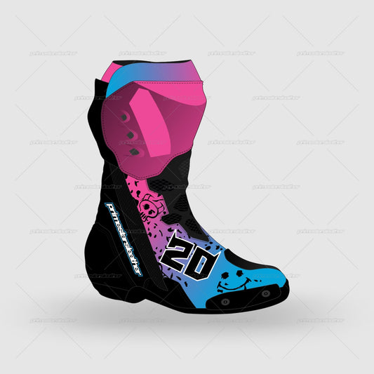 Fabio Quartararo Yamaha French GP 2024 Motorbike Race Boots