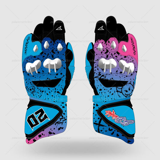 Fabio Quartararo Yamaha French GP 2024 Motorbike Race Gloves