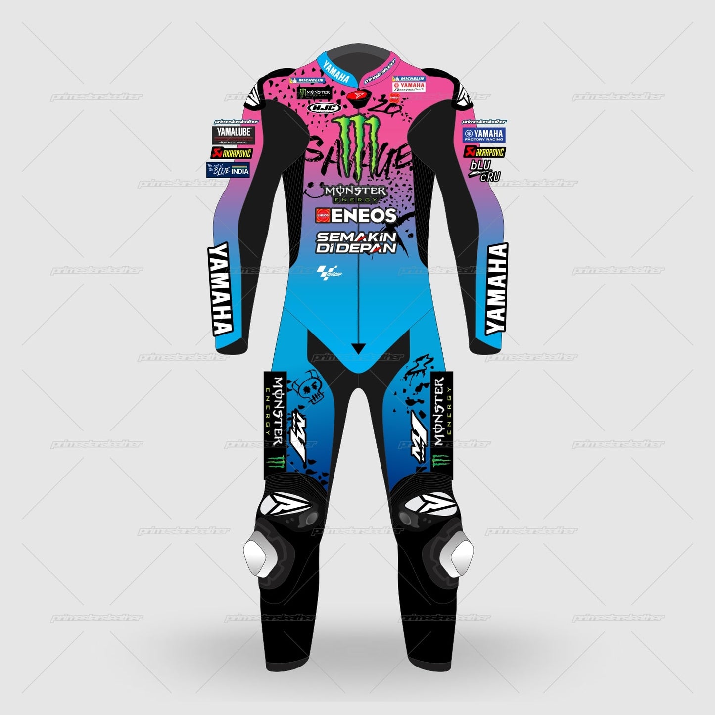 Fabio Quartararo Yamaha French GP 2024 Leather Motorbike Race Suit