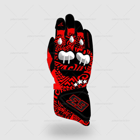 Francesco Bagnaia Ducati Lenovo MotoGP 2024 Race Gloves