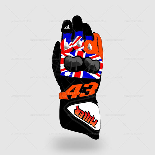 Jack Miller Red Bull KTM MotoGP 2024 Leather Race Gloves