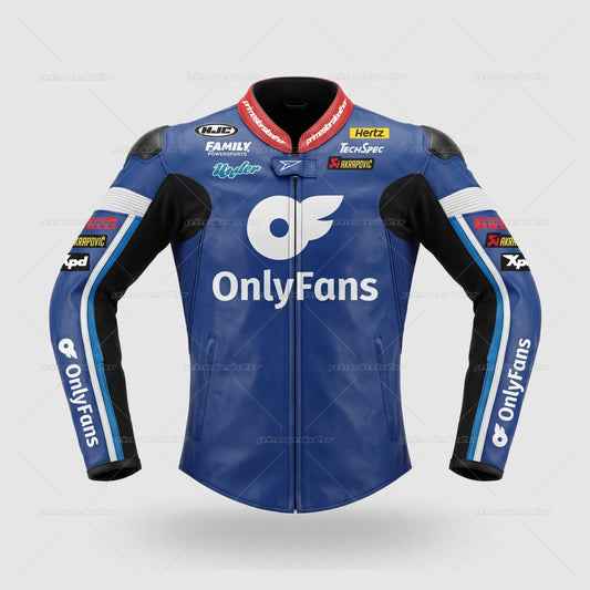 Joe Roberts Only Fans Moto2 Leather Race Jacket