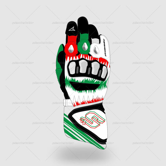 Johann Zarco Castrol Honda LCR MotoGP 2024 Race Gloves
