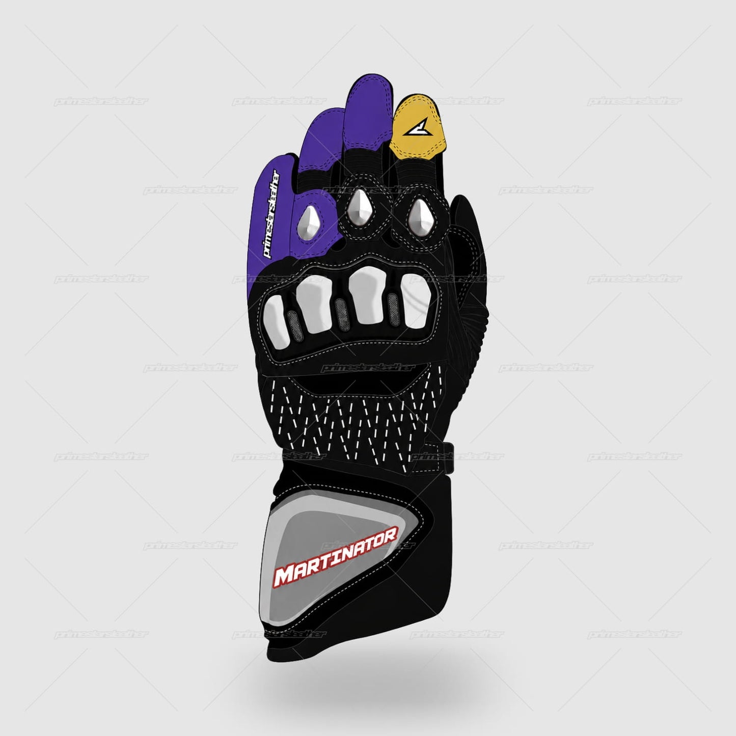 Jorge Martin Aprilia 2025 Leather Race Gloves