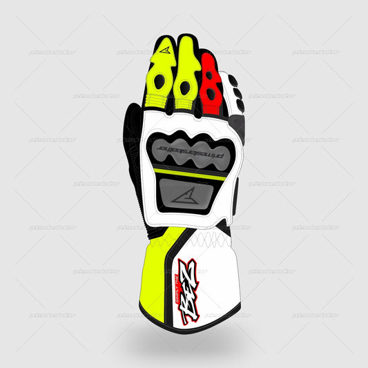 Marco Bezzecchi Pertamina Enduro VR46 MotoGP 2024 Race Gloves