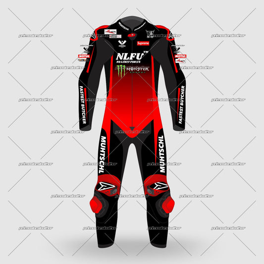 Mr Muschtl Custom Leather Racing Suit Front